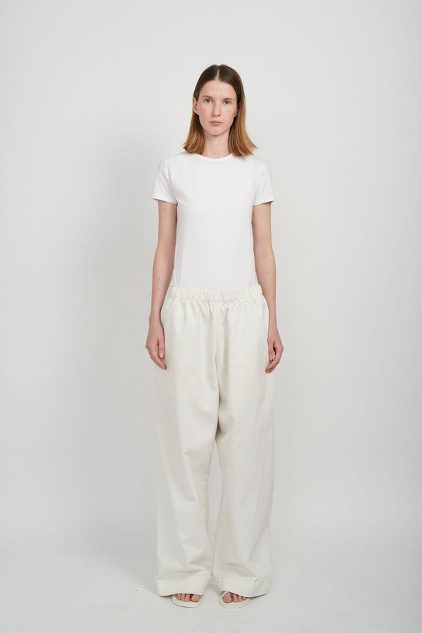 BAGGY DENIM PANTS - WHITE