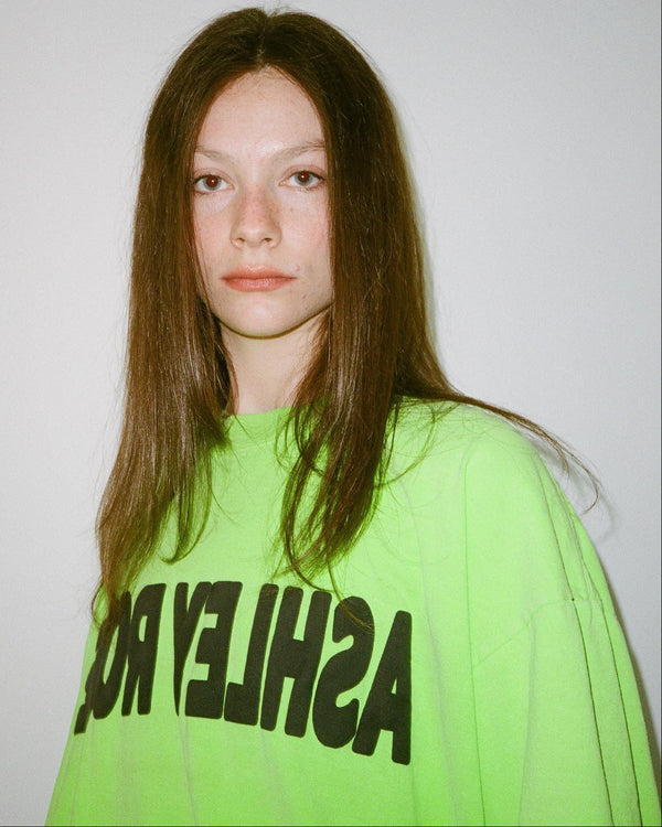 Crew Neck Sweatshirt - Neon Green