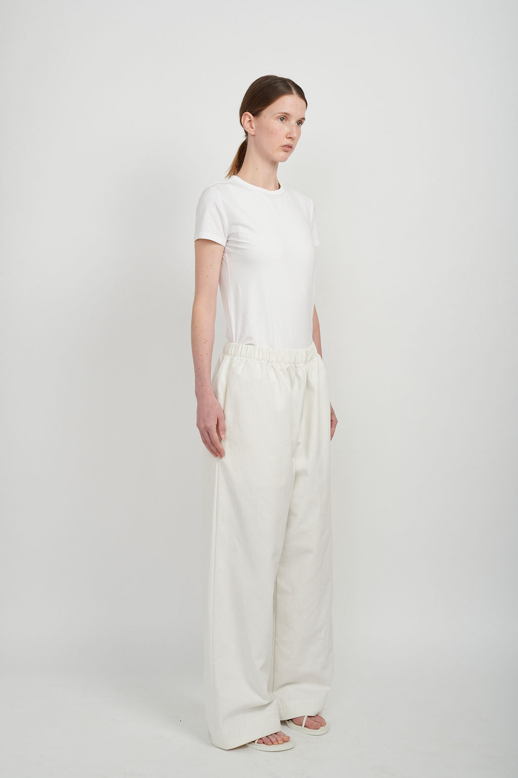 BAGGY DENIM PANTS - WHITE