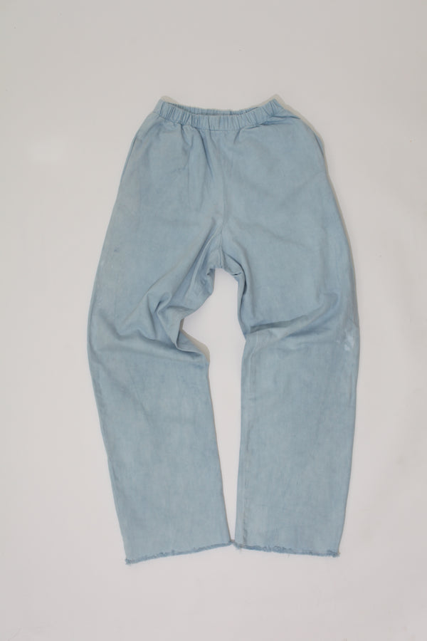 BAGGY DENIM PANTS - HAND DYED BLUE