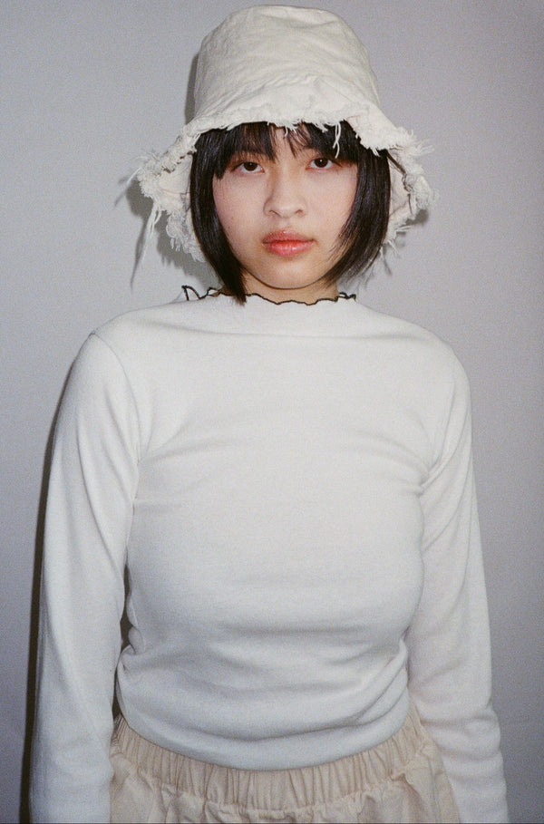 BUCKET HAT - SMALL BRIM CREAM