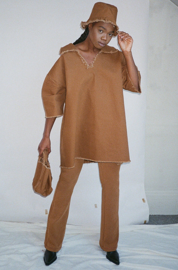 BUCKET HAT - SMALL BRIM TAN