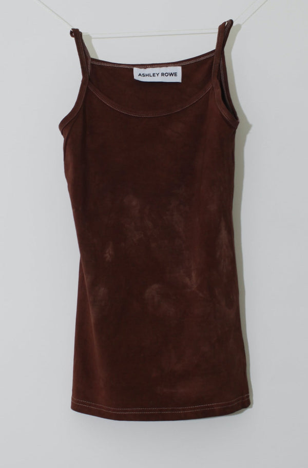 Cotton Tank Top - Brown