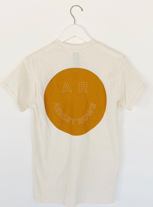Ashley Rowe Tee - Smiley Face Tan