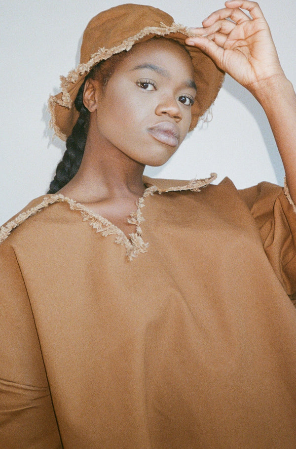 BUCKET HAT - SMALL BRIM TAN